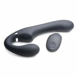 XR Brands Strap-U Mighty Rider 10x Vibrating Silicone Strapless Strap On