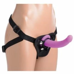 XR Brands Strap U Navigator Silicone G Spot Dildo With Harness Dildos