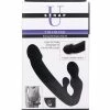 XR Brands Strap U Tri-volver 7x Vibrating Strapless Strap On - Black Dildos