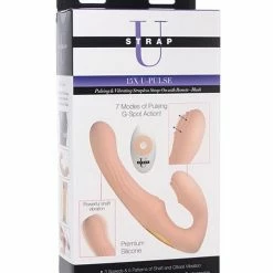 XR Brands Dildos Strap-U U-Pulse Silicone Strapless Strap-on With Remote