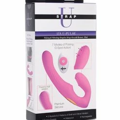 XR Brands Dildos Strap-U U-Pulse Silicone Strapless Strap-on With Remote