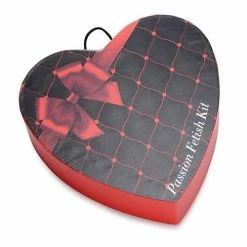 XR Brands Kink & BDSM Frisky Passion Fetish Kit With Heart Gift Box - Red
