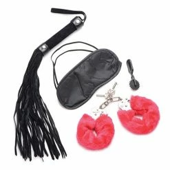 XR Brands Kink & BDSM Frisky Passion Fetish Kit With Heart Gift Box - Red