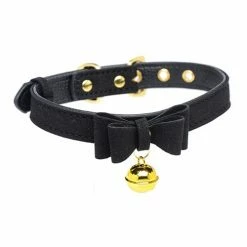 XR Brands Master Series Golden Kitty Cat Bell Collar