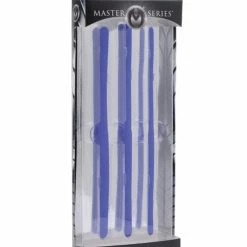 XR Brands Kink & BDSM Master Series Invasion Silicone Urethral Sound Trainer Set - Blue Set Of 3