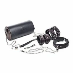 XR Brands Master Series Kinky Clutch Black Bondage Set With Carrying Case Kink & BDSM