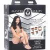 XR Brands Master Series Kinky Pride Rainbow Bondage Set - Wrist & Ankle Cuffs & Collar With Leash