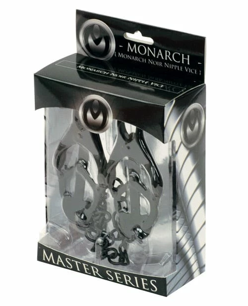 XR Brands Master Series Monarch Noir Nipple Vice