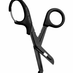 XR Brands Master Series Snip Heavy Duty Bondage Scissors With Clip - Black Kink & BDSM