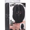 XR Brands Kink & BDSM Strict Zip Front Bondage Hood - Black