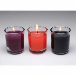 XR Brands Master Series Flame Drippers Candle Set - Multi Color Massage Oils & Candles