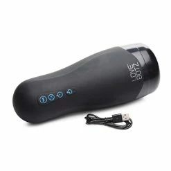 XR Brands Lovebotz Auto Milker 15x Sucking Masturbator - Black