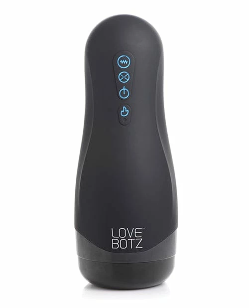 XR Brands Lovebotz Auto Milker 15x Sucking Masturbator - Black