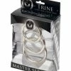 XR Brands Penis Toys Master Series Trine Steel Cock Ring Collection
