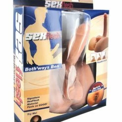 XR Brands SexFlesh Both Ways Ben Masturbator Penis Toys
