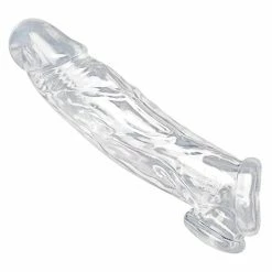 XR Brands Size Matters Realistic Penis Enhancer And Ball Stretcher - Clear