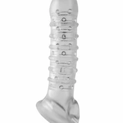 XR Brands Penis Toys Tom Of Finland Textured Girth Enhancer - Clear