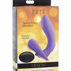 XR Brands Inmi 10x G-tap Tapping Silicone G Spot Vibrator - Purple