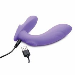 XR Brands Inmi 10x G-tap Tapping Silicone G Spot Vibrator - Purple