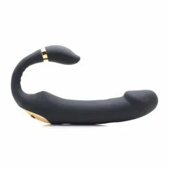 XR Brands Vibrators Inmi 10x Pleasure Pose Come Hither Vibe With Poseable Clit Stimulator - Black