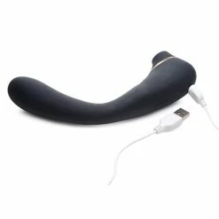XR Brands Inmi Shegasm 7x Pose Bendable Suction Vibrator - Black Vibrators