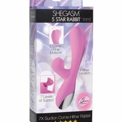 XR Brands Vibrators Inmi Shegasm Suction Come Hither Rabbit