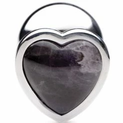 XR Brands Booty Sparks Gemstones Amethyst Heart Anal Plug