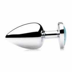 XR Brands Anal Toys Booty Sparks Gemstones Turquoise Heart Anal Plug