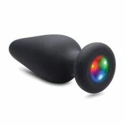 XR Brands Anal Toys Booty Sparks Silicone Light Up Anal Plug