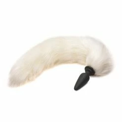 XR Brands Tailz Interchangeable Fox Tail - White Anal Toys