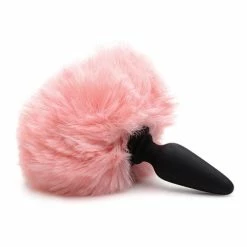 XR Brands Tailz Snap On Silicone Anal Plug W-3 Interchangeable Tails - Asst Colors