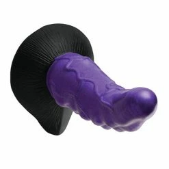 XR Brands Creature Cocks Orion Invader Veiny Space Alien Silicone Dildo - Purple & Black