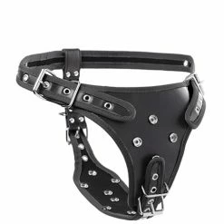 XR Brands Strict Double Penetration Strap On Harness - Black Dildos