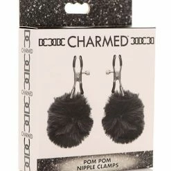 XR Brands Kink & BDSM Charmed Pom Pom Nipple Clamps