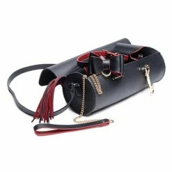 XR Brands Master Series Bondage To Go Black & Red Bow Bondage Set W-carry Case Kink & BDSM