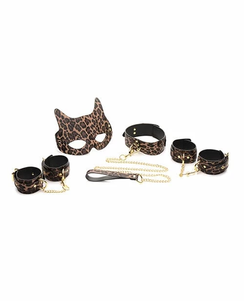 XR Brands Kink & BDSM Master Series Leopard Print Bondage Set