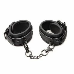 XR Brands Master Series Wrist & Ankle Cuff Set - Black Kink & BDSM