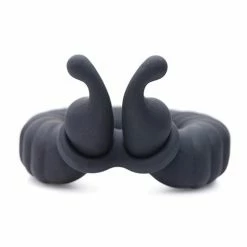 XR Brands Penis Toys Trinity Men 10x Cobra Dual Stimulation Silicone Cock Ring - Black