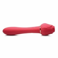 XR Brands Inmi Bloomgasm Sweet Heart Rose 5x Suction Rose & 10x Vibrator - Red Vibrators