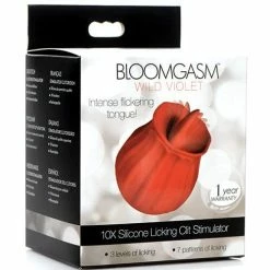 XR Brands Vibrators Inmi Bloomgasm Wild Violet 10x Licking Stimulator - Red