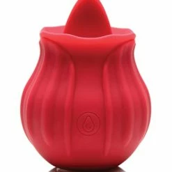 XR Brands Vibrators Inmi Bloomgasm Wild Violet 10x Licking Stimulator - Red