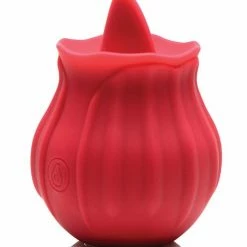 XR Brands Vibrators Inmi Bloomgasm Wild Violet 10x Licking Stimulator - Red