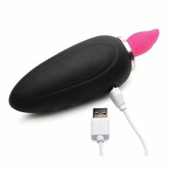 XR Brands Vibrators Inmi Shegasm Lickgasm Mini 10x Licking & Sucking Stimulator - Black-pink