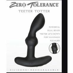 Anal Toys Zero Tolerance Teeter Totter Prostate Massager - Black