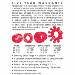 Zero Tolerance Ring The Alarm Cock Ring - Red Penis Toys