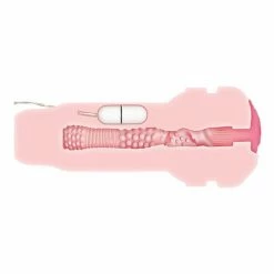 Penis Toys Zero Tolerance Shell Shock Rechargeable Vibrating Stroker - Black-Flesh