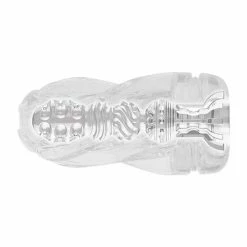 Penis Toys Zero Tolerance Swirl Stroker - Clear-Blue