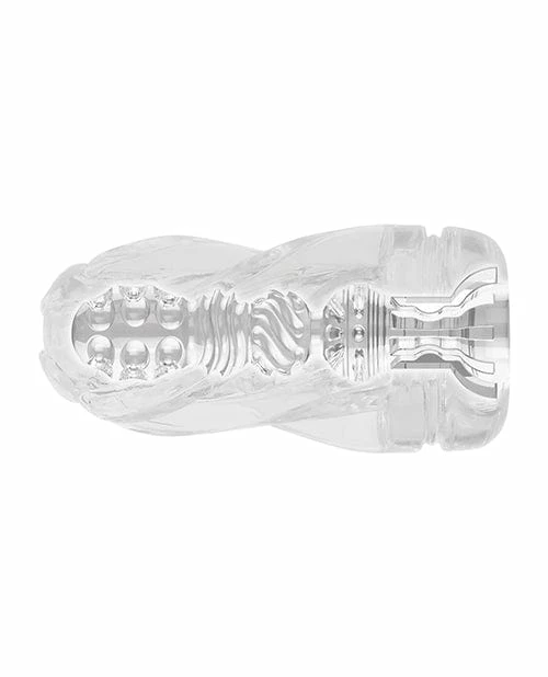 Penis Toys Zero Tolerance Swirl Stroker - Clear-Blue