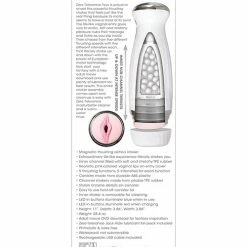 Zero Tolerance The Thrusting Stroker Rechargeable - White Penis Toys