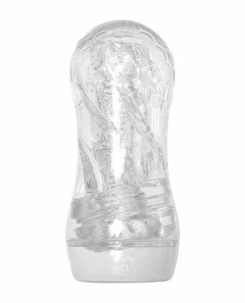Zero Tolerance Twist Stroker - Clear-Orange Penis Toys